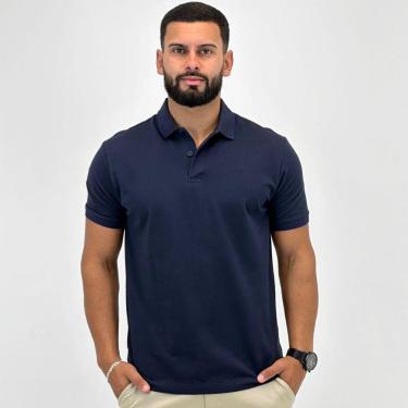 Imagem de Camisa Polo Individual Manga Curta Slim Masculina-Masculino