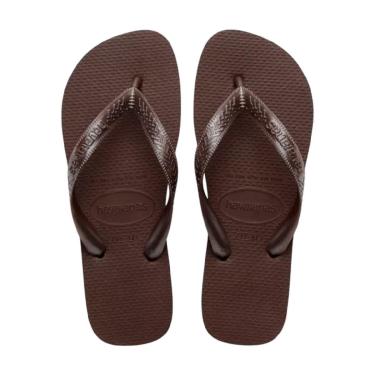 Imagem de Chinelo Feminino Havaianas Top Tiras Marrom-Feminino