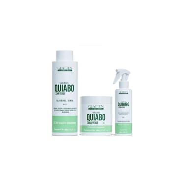 Imagem de Glatten Quiabo e Chá Verde Shampoo e Máscara e Leave-in