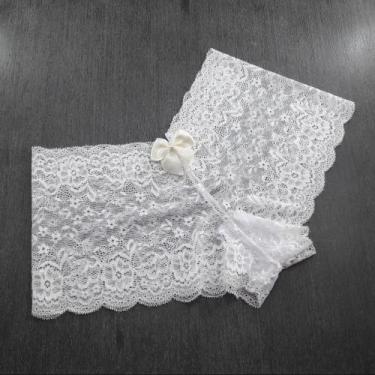 Imagem de Caleçon em Renda Sedosa Cor:PérolaTamanho:P - Ternura Íntima, Pérola, 