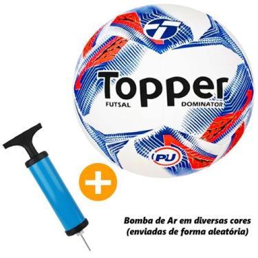 Imagem de Kit Bola Bomba de Ar Campo Futsal Volei Society Jogo Esporte - - Toppe