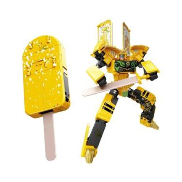 Imagem de Conjunto De Brinquedos Colecionáveis HUIQIBAO Robô De Sorvete 2 Em 1 T