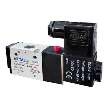 Imagem de Valvula simples solenoide 3/2 vias r.1/4 - AIRTAC, 220V