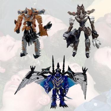 Imagem de Boneco Super Charge Robot Tiranossauro Rex Brinquedo Infantil Criança 