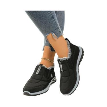 Imagem de Botas De Inverno Femininas Quentes E Antiderrapantes Para Outono E Inv