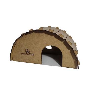 Imagem de Toca Iglu Pequena Para Roedores Morapet Moraroe Cor:Cru, Cru