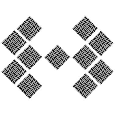 Imagem de Pastilha De Vidro Kit 11 Uni Adesiva Parede Lavabo Cozinha Sala Decorativa Moderna Requintado Reforma Aplicacao Facil