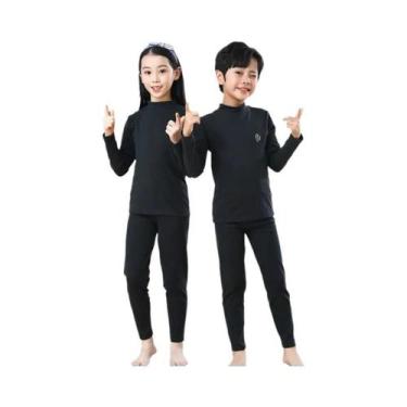 Imagem de Conjuntos De Pijamas Térmicos Para Crianças Em Cores Candy, Roupas De 