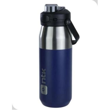 Imagem de Garrafa Térmica Nautika NTK Isomax 550 ml Azul Aço Inox Bike Trilha Ca