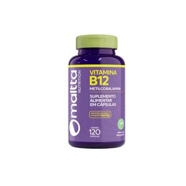 Imagem de Vitamina B12 Metilcobalamina 60 cps Suplemento Alimentar Maltta-Unissex