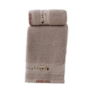 Imagem de Toalhas De Banho De Algodão Com Desenho De Urso Fofo, Toalha De Banho 