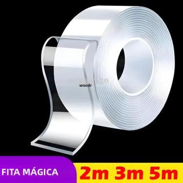 Imagem de Fita Adesiva Extra Forte Dupla Face 5m 3m Para Carro, Quarto, Cozinha,