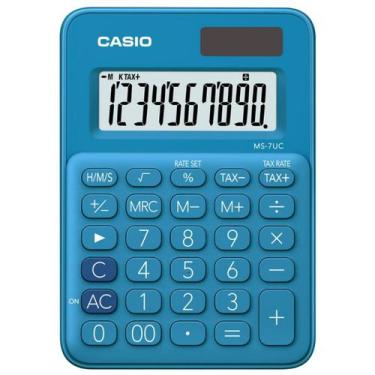 Imagem de Calculadora de Mesa Casio Colorida MS7UC 10 Dígitos Design Premiado So