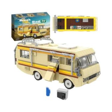 Imagem de Blocos De Montar Modelo De Ônibus Breaking Bad RV 360 Peças Brinquedos