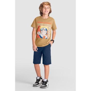 Imagem de Camiseta infantil menino do naruto Brandili Marrom