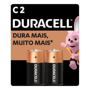Imagem de Pilha Alcalina C Média Duracell Com 2 Unidades
