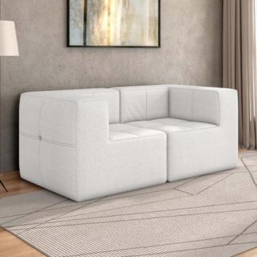 Imagem de Sofá Modulado Na Caixa 2 Lugares 154cm Espuma D33 Multimóveis CR45356 