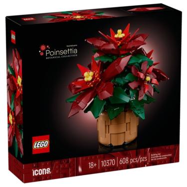 Imagem de Lego Icons - Poinsétia - Botanical Collection - 608 Peças - 10370
