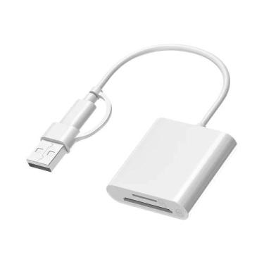 Imagem de Adaptador Leitor De Cartão USB Tipo C SD TF 3 Em 1 OTG Para PC, Laptop