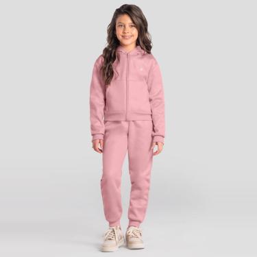 Imagem de Conjunto infantil menina em moletom sport Brandili-Feminino
