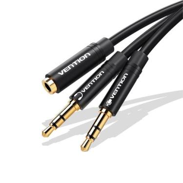 Imagem de Cabo Adaptador P3 Macho para 2 x P2 Fêmea Headset 1,5 Metro - BBACOMER