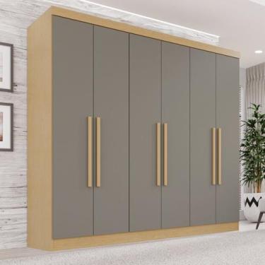 Imagem de Guarda-Roupa Casal 6 Portas 2 Gavetas França Espresso Móveis