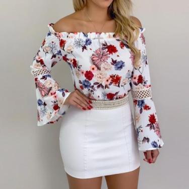 Imagem de Blusa feminina florida (TAM P) - CIDER
