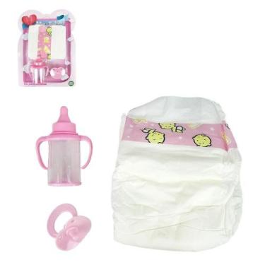Imagem de Kit Meu Bebê para Bonecas 3761 Ark Brasil - 3 Peças