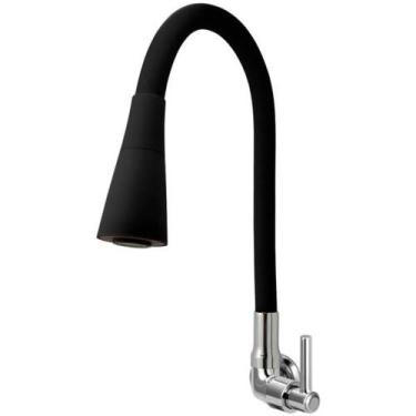 Imagem de 8558 1/2 C63 Torneira Safira Parede b. Móvel Tubo Silicone Sorf Black 
