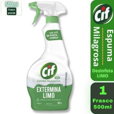 Imagem de Multiuso Desinfeta e Extermina Limo Cif Espuma Milagrosa Frasco 500ml 