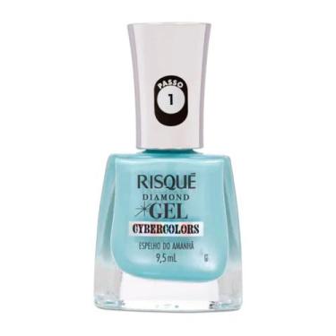 Imagem de Esmalte Risqué Diamond Gel Cybercolors Cor Espelho do Amanhã 9,5ml