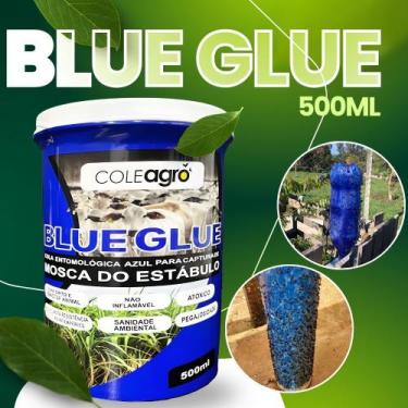 Imagem de Cola entomológica azul 500ml blue glue captura de insetos e controle d