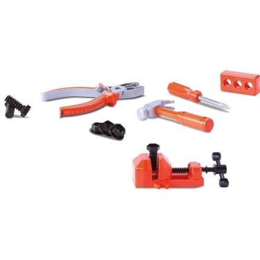 Imagem de Kit Infantil Brincando de Profissões Ferramentas Junior com Serrote e Morsa Silmar Brinquedos