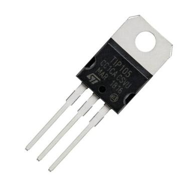 Imagem de 3 pçs transistor tip105 - tip 105 darlington pnp - 8a 60v - to220