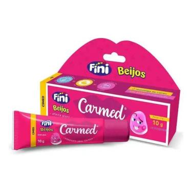 Imagem de Carmed Fini Beijos Cor Rosa Hidratante Labial 10g Cimed Gloss