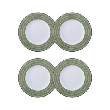 Imagem de Conjunto 4 Pratos Sobremesa Zenith Porcelana 21cm Tramontina