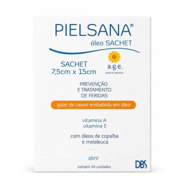Imagem de Curativo Gaze Rayon Pielsana c/ oleo DBS 7,5x15cm Cx 24 Un
