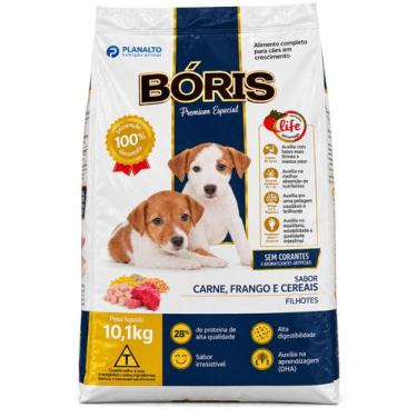 Imagem de Ração Bóris Premium Especial Cachorro Filhotes 10,1kg Carne e Frango