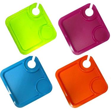 Imagem de Happy Hour Pratos de festa com suporte de talheres