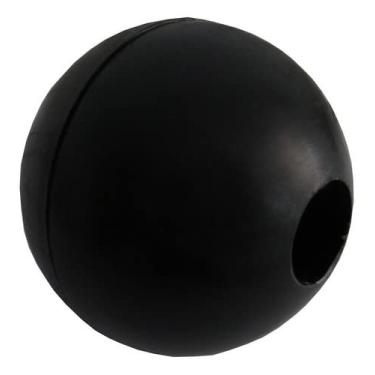 Imagem de FamaFit Bolinha de Academia para Cabo de Aço Preta, 5 cm x 1.5 cm, 100 gramas