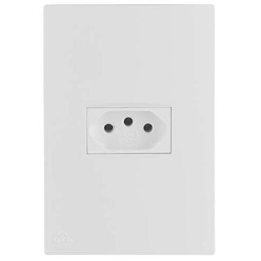 Imagem de TOMADA 2P+T 10A 250V+SUPORTE+PLACA