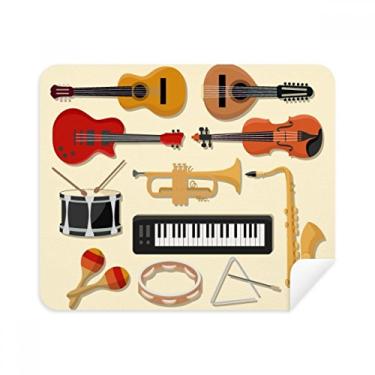 Imagem de Pano de limpeza de música para guitarra de piano elétrico, 2 peças, tecido de camurça