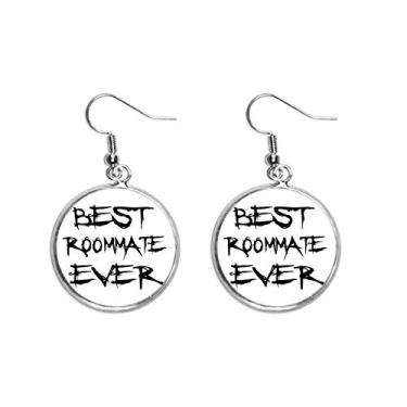 Imagem de Best Roommate Ever Graduation Season Brinco com pingente de orelha prata joia feminina