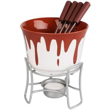 Imagem de Conjunto Para Fondue Bruxelas Chocolate 6 Peças - Hauskraft