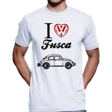Imagem de Camiseta Eu Amo Fusca Fusquinha Volkswagem  4340 - Vetor Camisaria