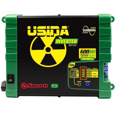 Imagem de Inversor de Tensão Senoidal Usina Inverter 600W 12V DC - 120V AC - 1200W PEAK