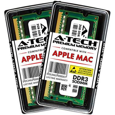 Imagem de A-Tech Para modelos Apple 4GB Kit (2X 2GB) DDR3 1067MHz / 1066MHz PC3-8500 SODIMM Memória RAM Upgrade para MacBook, MacBook Pro, iMac, Mac Mini - (final de 2008, início de 2009, meados de 2009, final de 2009, meados de 2010)