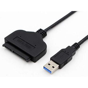 Imagem de Valuegist Cabo adaptador USB 3.0 para SATA 3.0 para unidades SSD/HDD de 2,5 polegadas, cabo conversor externo SATA III para USB 3.0