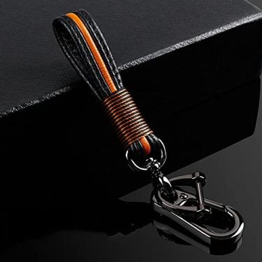 Imagem de YJADHU Scrub ABS Car Key Protect Case Cover, apto para Mercedes Benz BGA AMG W203 W210 W211 W124 W202 W204 W205 W212 W176 E Class W213 S classe, chaveiro marrom