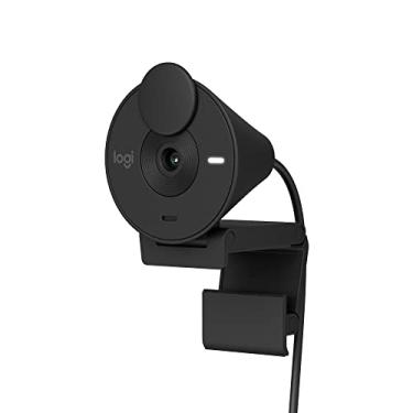 Imagem de Logitech Brio 301 Webcam Full HD com obturador de privacidade, microfone de redução de ruído, USB-C, certificado para Zoom, Microsoft Teams, Google Meet, correção automática de luz – Preto